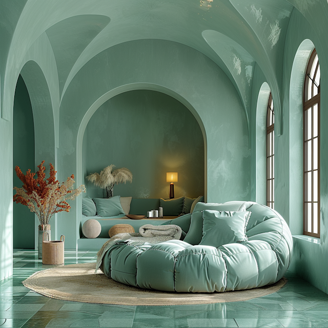 Elegant Teal Interior