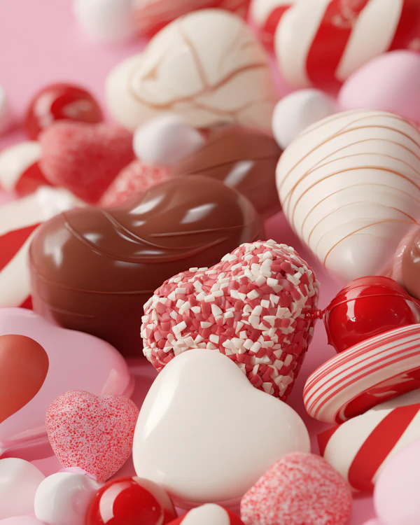 Heart-Shaped Candies