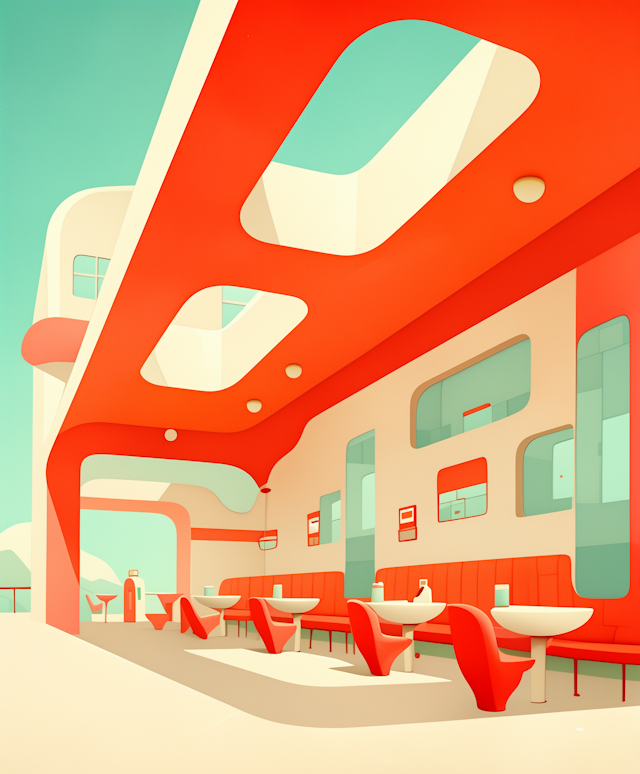 Retro-Futuristic Diner