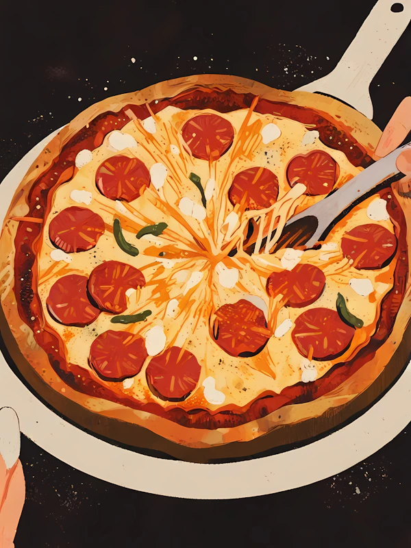Delicious Pepperoni Pizza