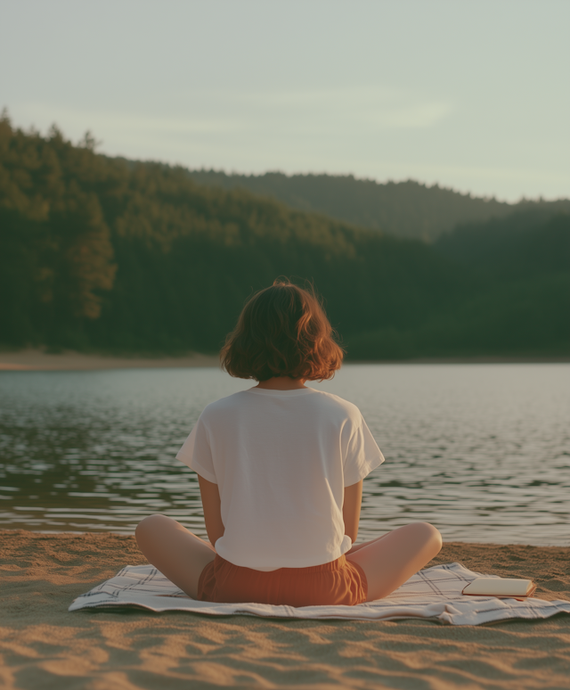 Beach Meditation at Sunrise