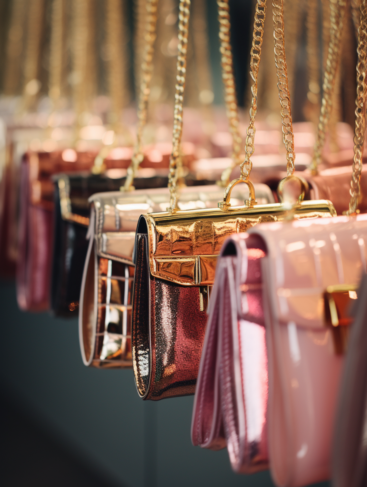 Elegant Pastel & Metallic Handbag Collection