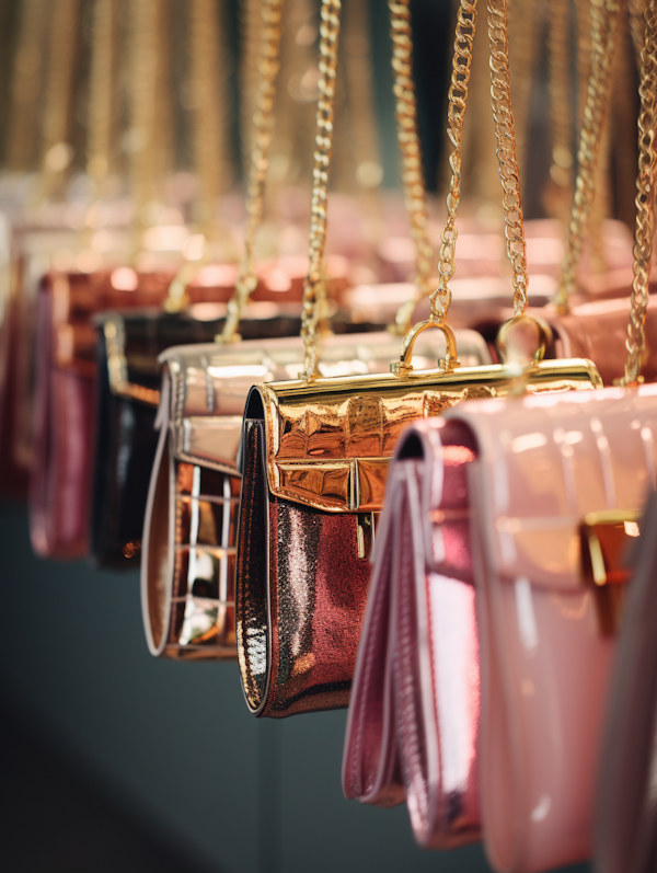 Elegant Pastel & Metallic Handbag Collection