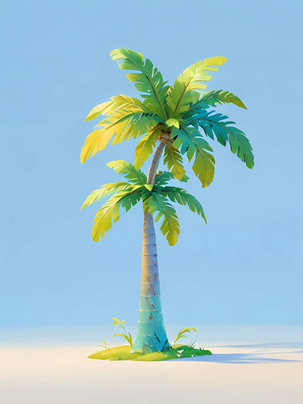 Tropical Palm Tree Art