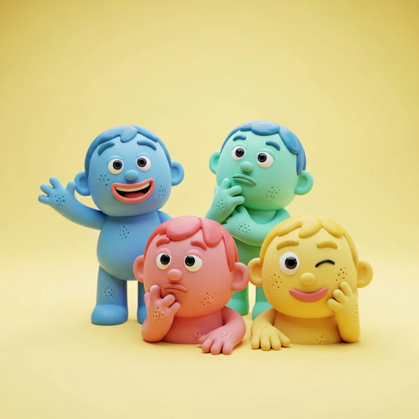 Colorful Cartoon Characters