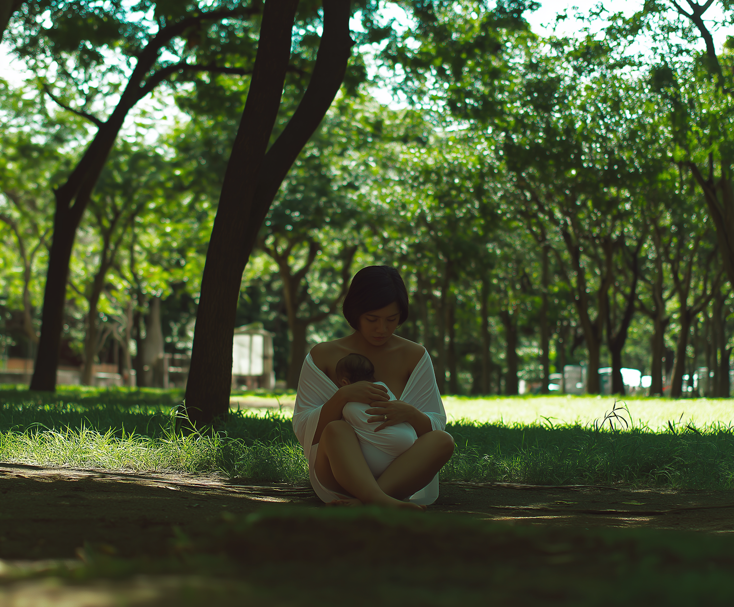 Serene Maternal Moment