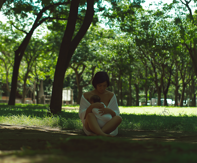 Serene Maternal Moment