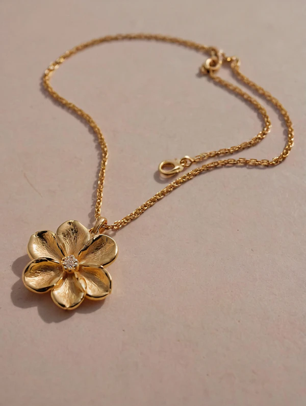 Gold Flower Necklace