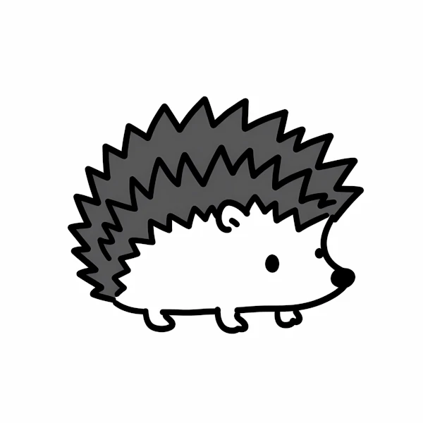 Cartoon Hedgehog Art