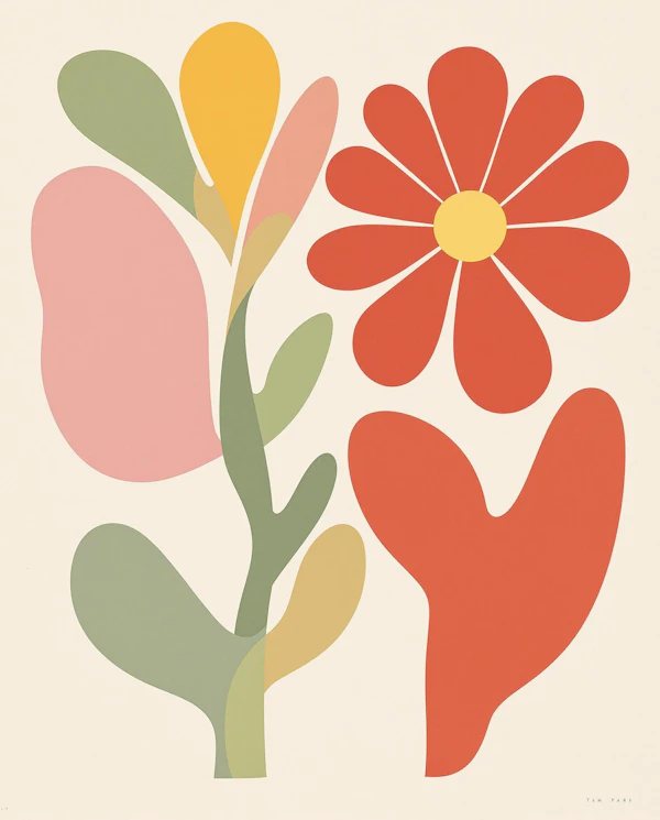 Minimalistic Floral Art