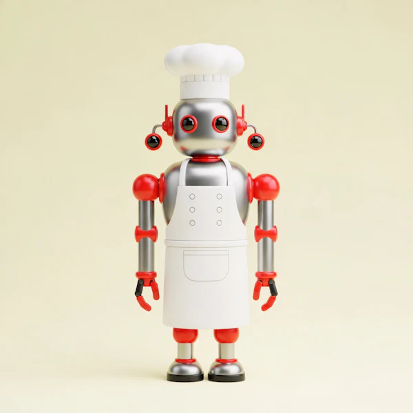 Futuristic Chef Robot