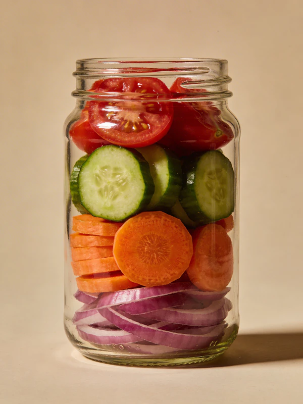 Layered Veggie Jar