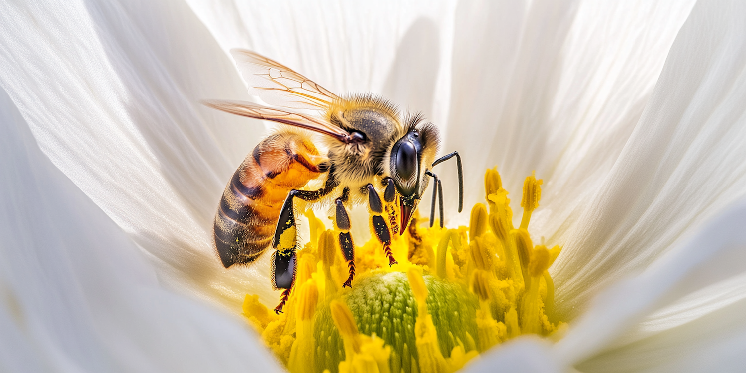 Bee on Flower