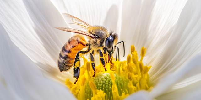 Bee on Flower