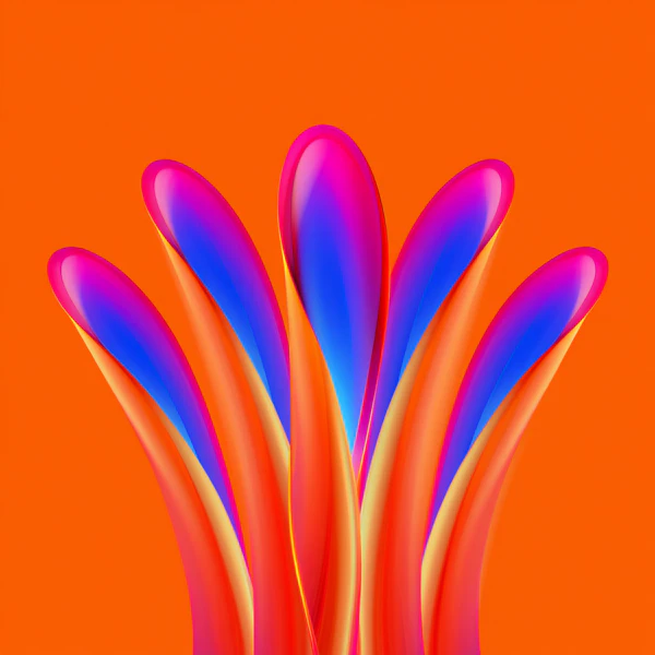 Vibrant Abstract Fan