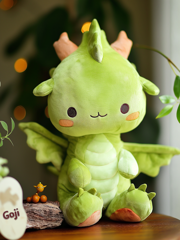 Adorable Green Dragon Plush Toy