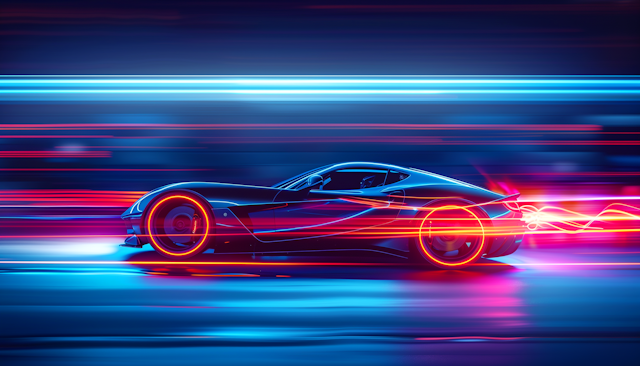 Futuristic Sports Car Illustration