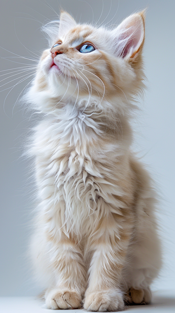 Majestic Cream-Colored Cat