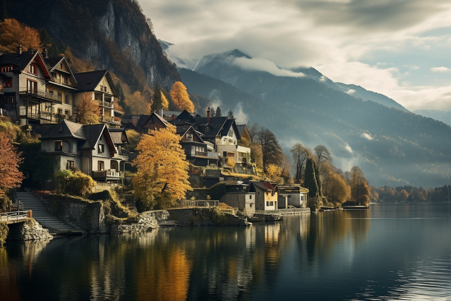 Autumn Lakeside Serenity