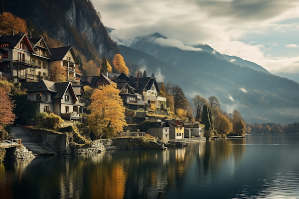 Autumn Lakeside Serenity