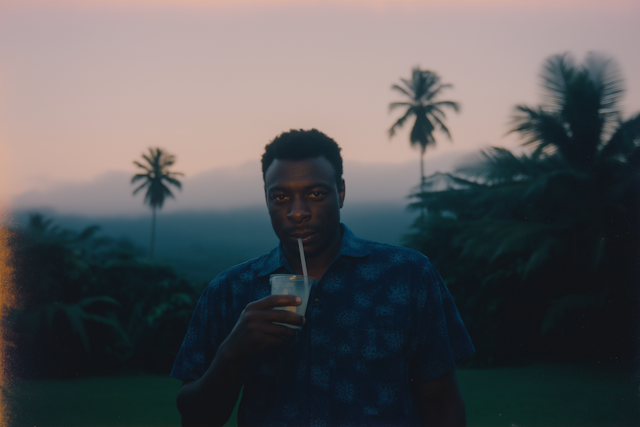Man in Tropical Twilight