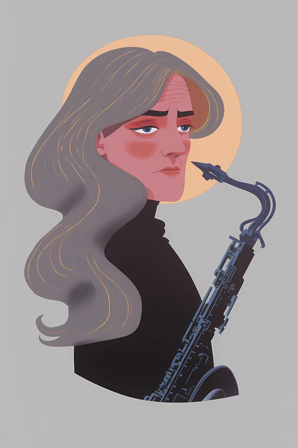 Contemplative Saxophonist