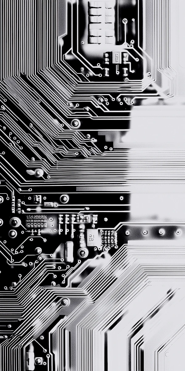 Monochrome Circuit Board