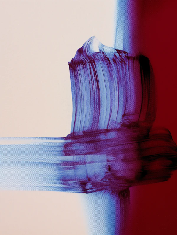 Abstract Brushstroke Art