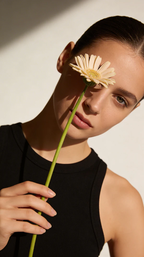 Elegant Floral Portrait