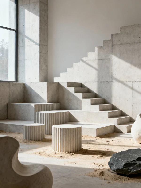 Modern Concrete Interior
