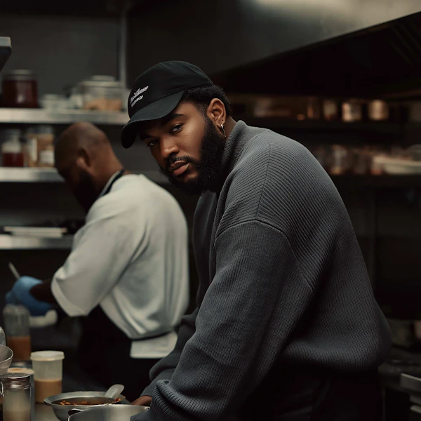 Professional Kitchen Scene