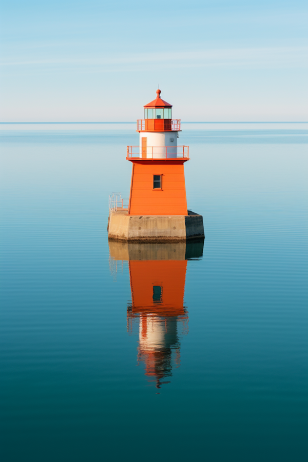 Tranquil Dawn Lighthouse