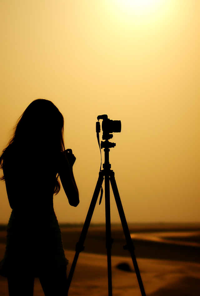 Golden Hour Photographer Silhouette