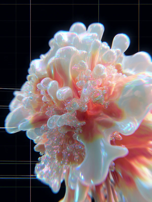 Abstract Blooming Form