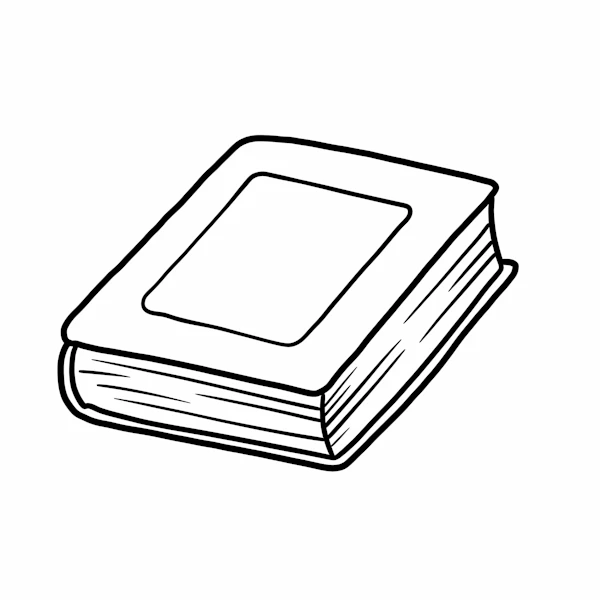 Minimalist Book Drawing