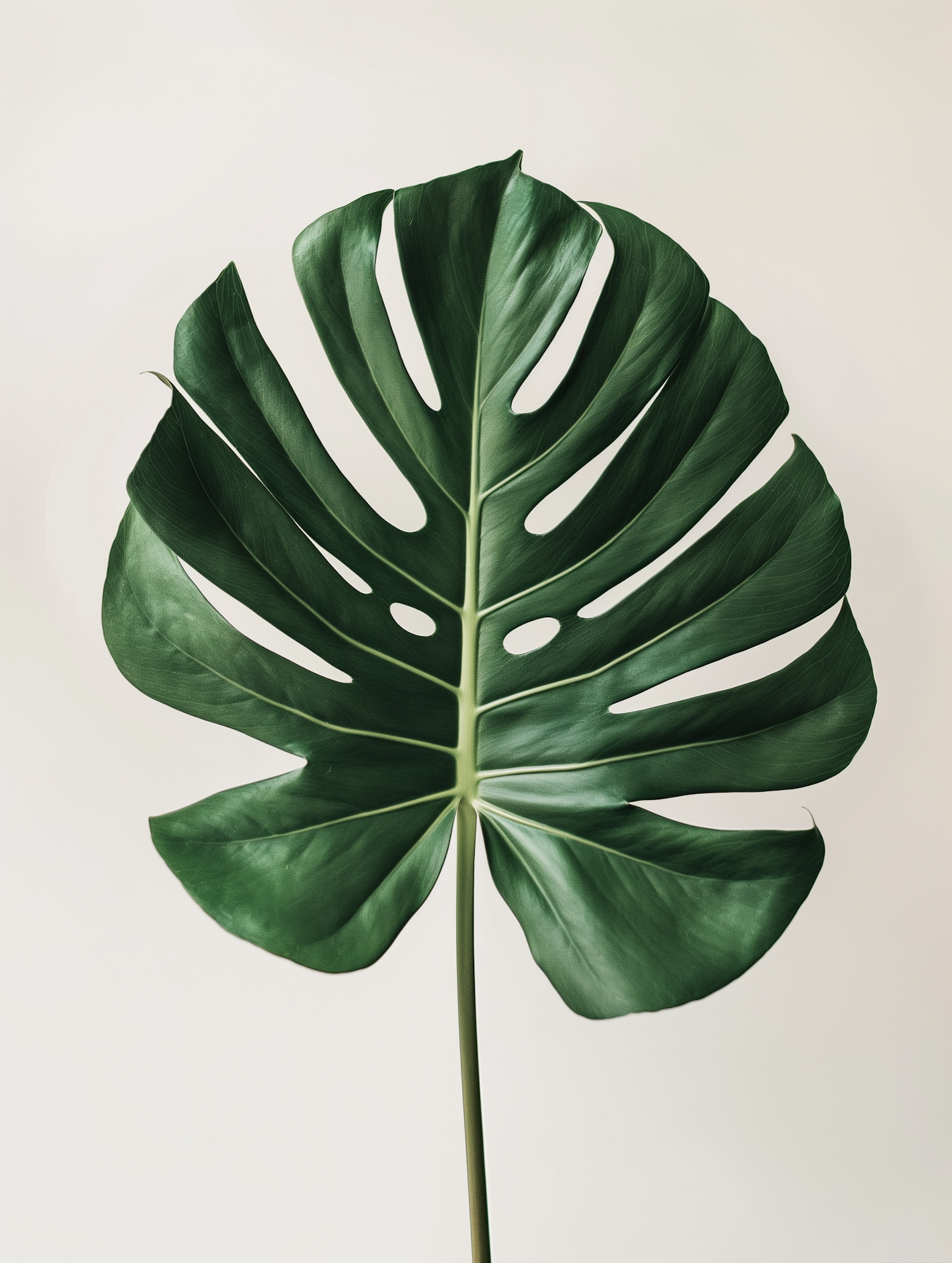 Monstera Leaf Close-up