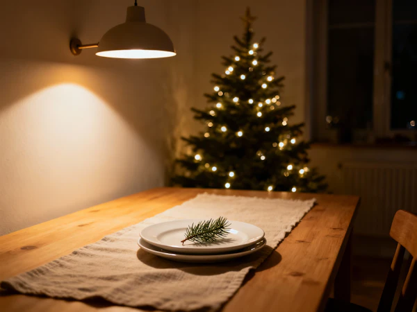 Cozy Holiday Dining Scene