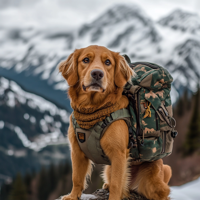 Adventurous Golden Retriever