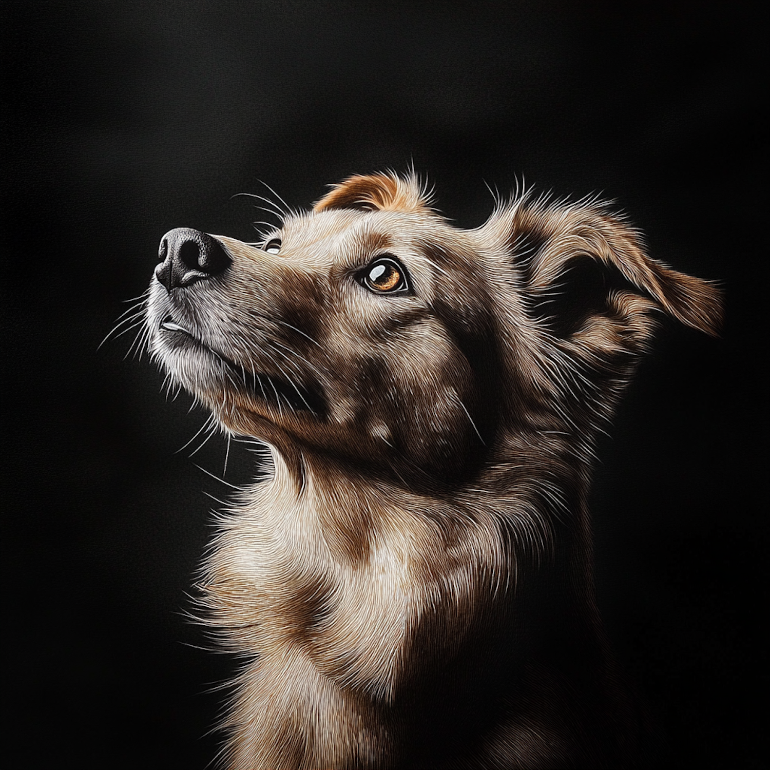 Curious Dog Portrait