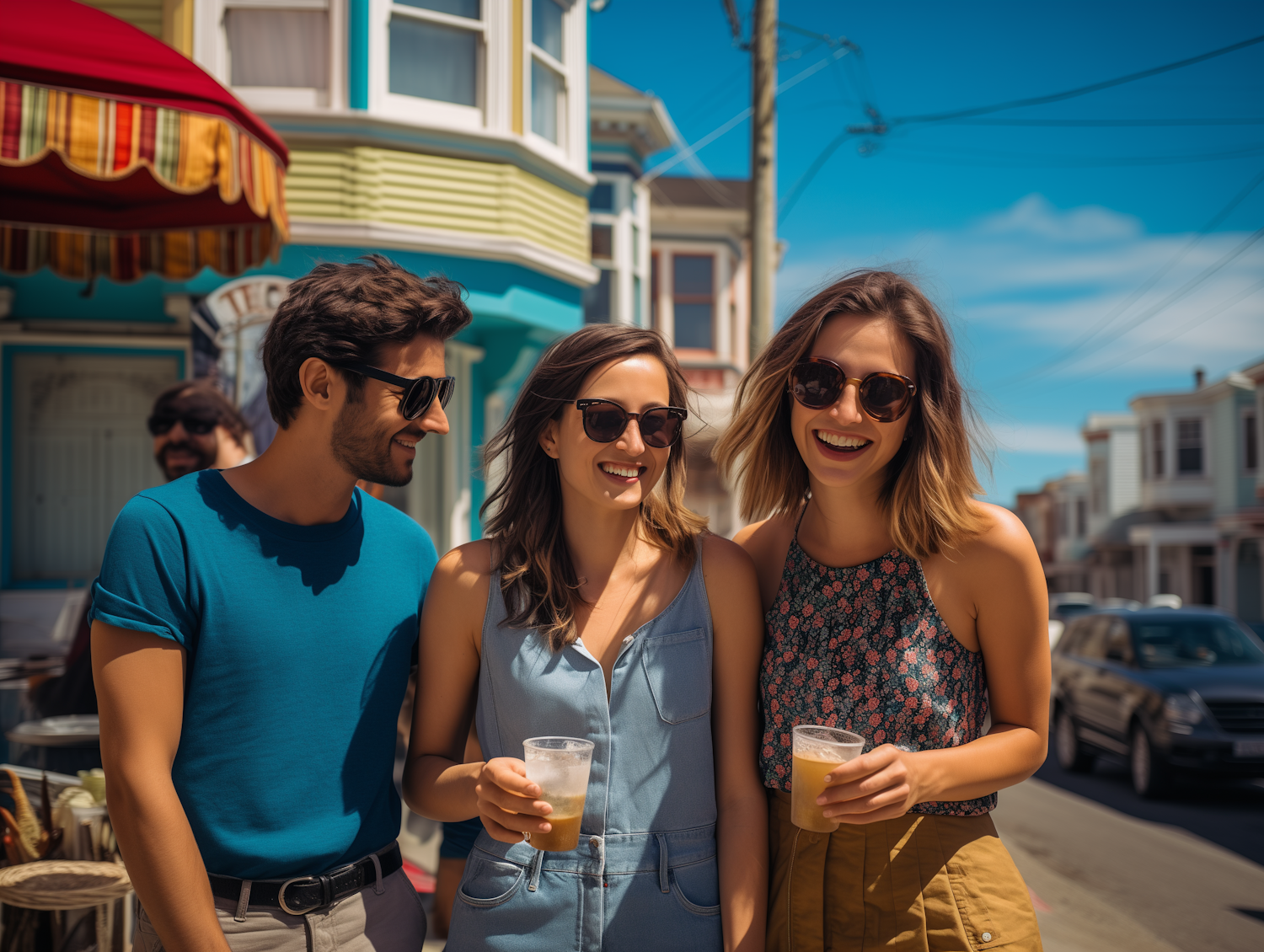 Sunny Stroll with Friends