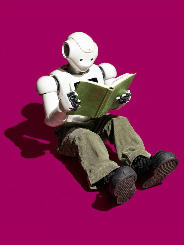 Robot Reading a Book