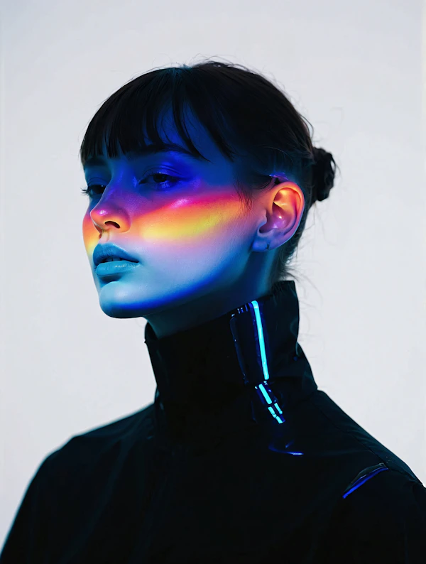 Rainbow Light Portrait