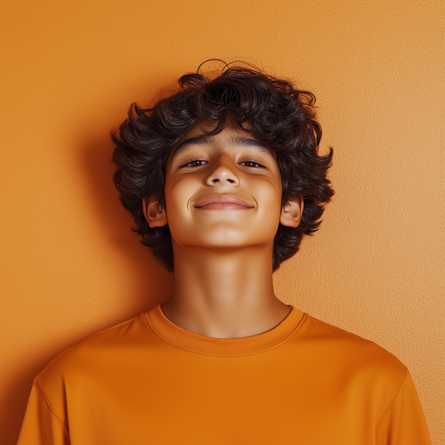 Portrait of a Joyful Young Man