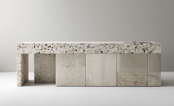 Modern Terrazzo Bench