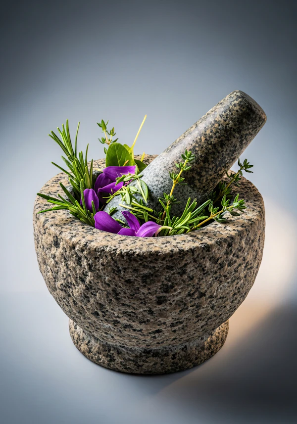 Herbal Mortar Scene