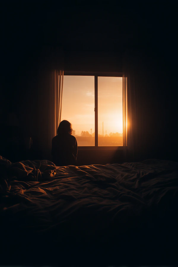 Sunset Bedroom Scene