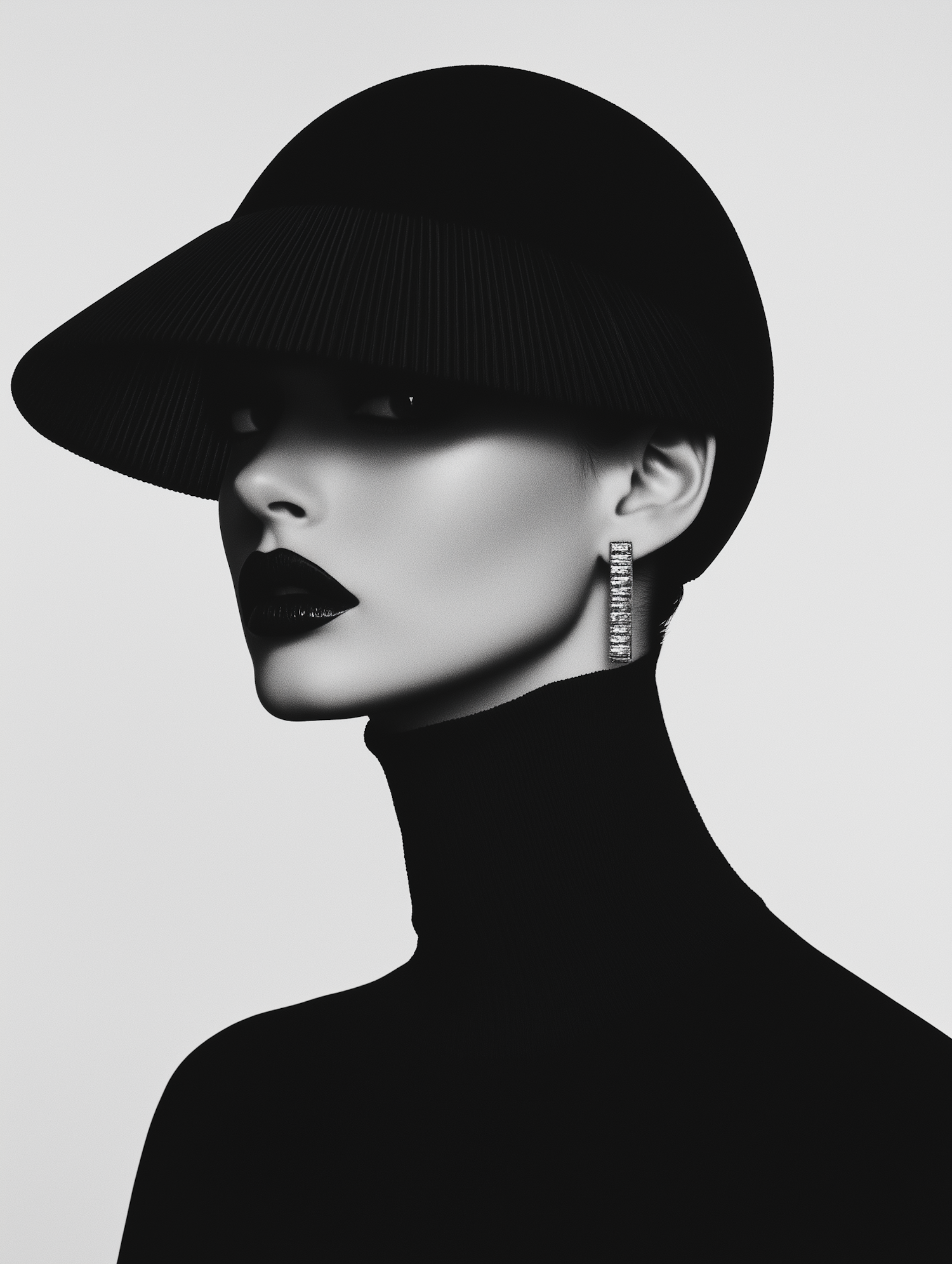 Monochromatic Portrait with Hat