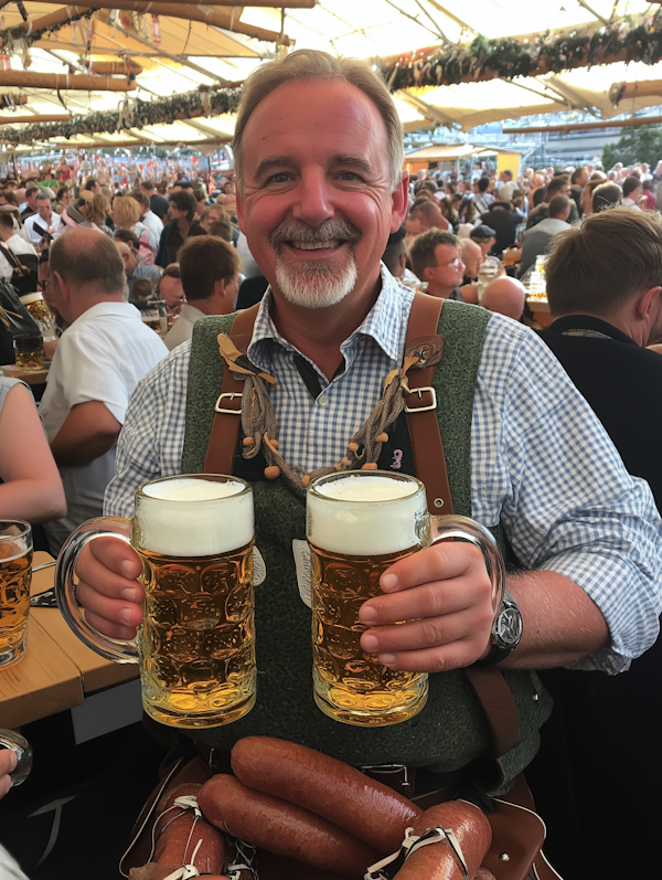 Man at Oktoberfest