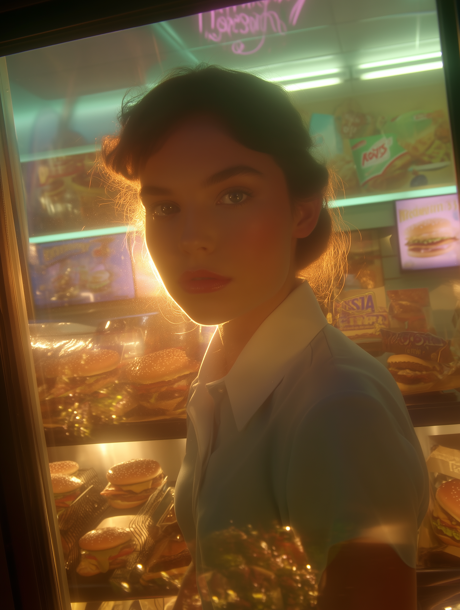 Retro Diner Portrait