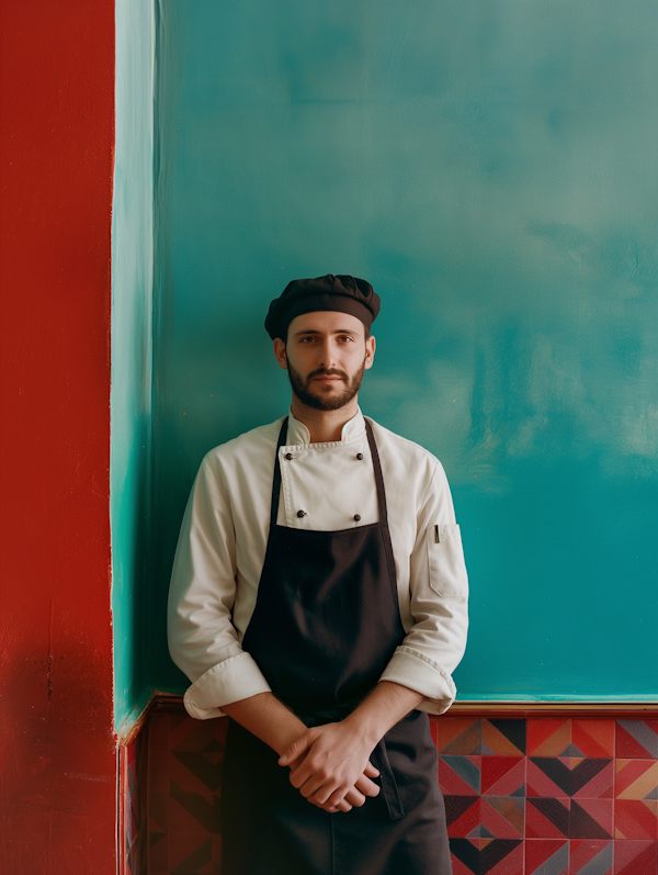 Professional Chef in Traditional Attire